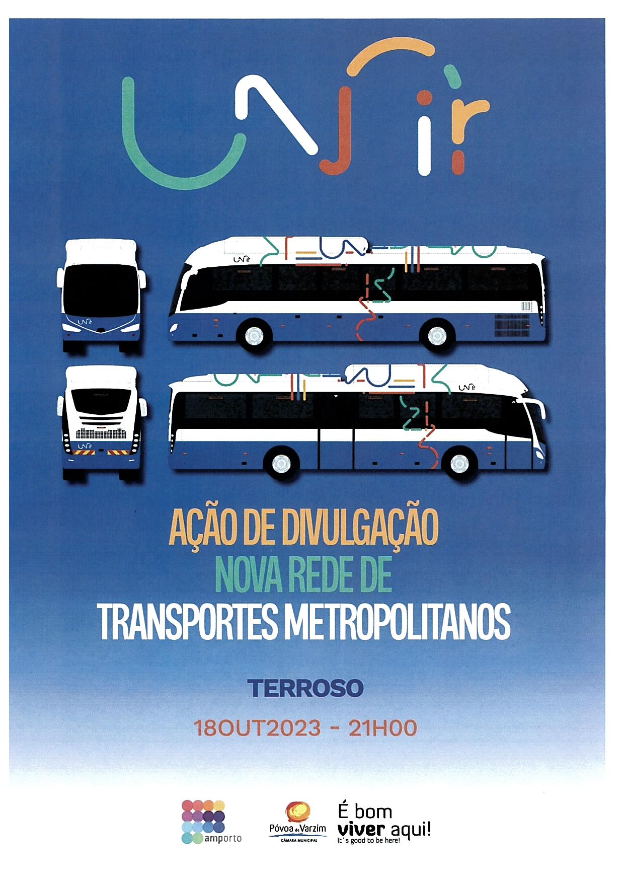 Ação de Divulgação Nova Rede de Transportes Metropolitanos em Terroso (instalações da Junta de Freguesia em Terroso)